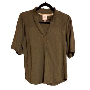 Knox Rose Olive Green Blouse